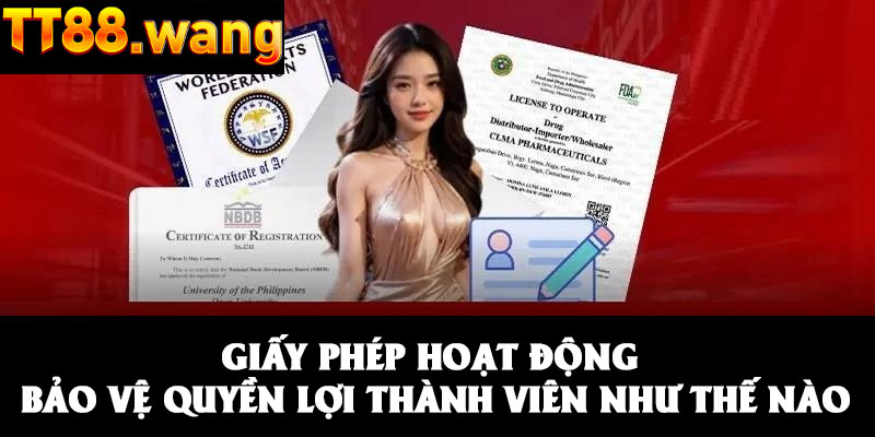 Giấy Phép Hoạt Động – Chứng Nhận Hợp Pháp Của TT88 3 Giấy phép hoạt động bảo vệ quyền lợi thành viên như thế nào